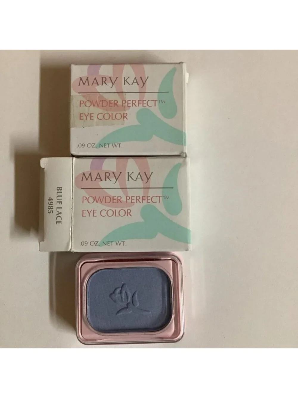 Mary Kay BLUE LACE 4985 Powder Perfect Eye Color Shadow 2pcs Discontinued - New